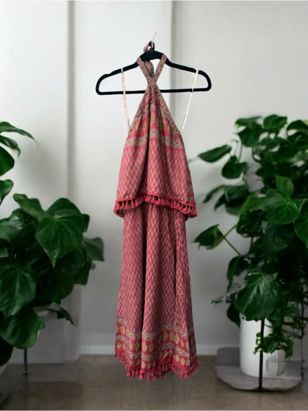 Raga Passion Struck Boho Halter Maxi Dress XS - Picture 3 of 4